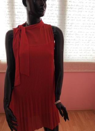 Платье плиссе, яркое и нарядное, италия, бренд pronto moda, размер м-l.3 фото