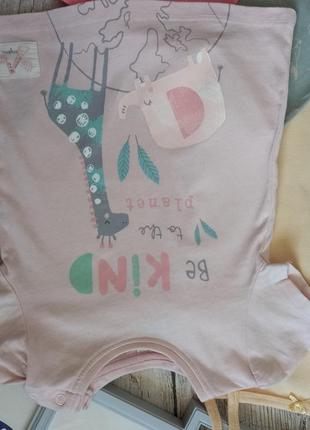Фирменный летний набор вещей 
для девочки (ромпер, боди, лосины +футболка)6 фото