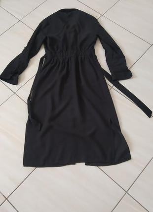 Черное платье халат7 фото