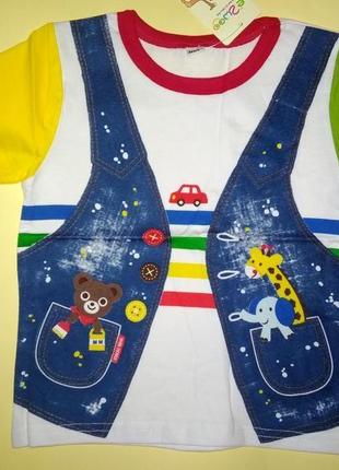 Яскрава футболка японський дизайн бавовна 100 см