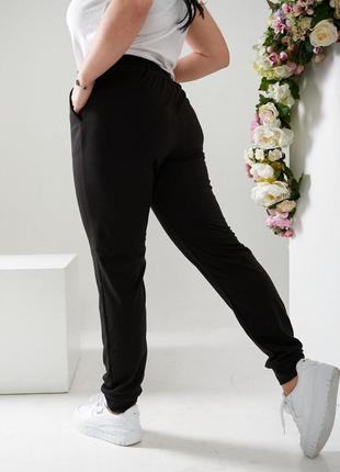 Женские джогеры спортивные брюки с высокой посадкой черные серые графитовые мокко коричневые меланж на весну лето8 фото