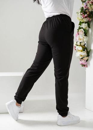 Женские джогеры спортивные брюки с высокой посадкой черные серые графитовые мокко коричневые меланж на весну лето3 фото