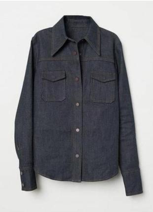 H&m studio джинсовая рубашка