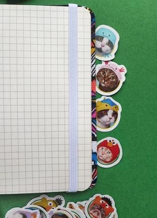 Набор #149наклейки для скрапбукинга,котики, stickers, рисунки изображения наклейки стикеры для ежедневников блокнота скетча книжка