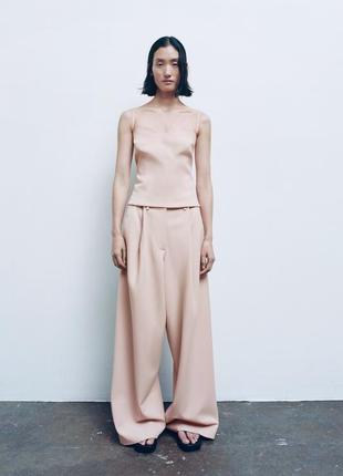 Стильные широкие брюки брюки палаццо от zara