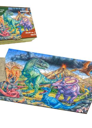 3d пазли puzzlean - "нова ера (динозаври)" а3 (картонна коробка)3 фото