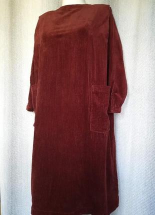 Натуральное женское вельветовое платье, сарафан самошив