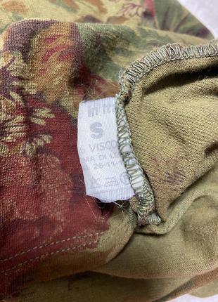 Сукня принтова у квітки міні платье2 фото