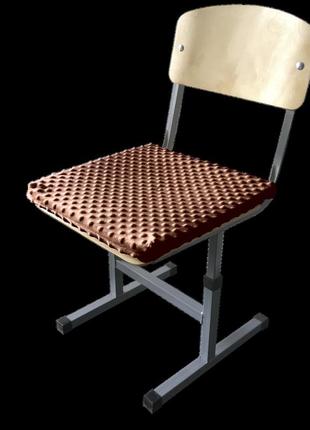 Мягкая подушка 38×38 для школьника| индивидуальный пошив чехлы на стулья черный4 фото