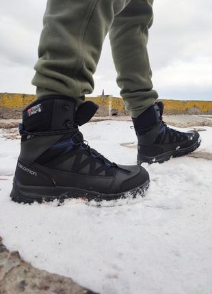 Оригінал salomon chalten tscs wp waterprooof чоловічі зимові черевики ботинки1 фото