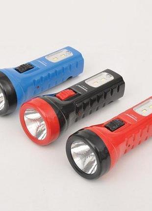 Фонарь кемпинговый led с аккумулятором ts-1129-2 зарядка от розетки 220 в светит до 15 часов двухфункциональны