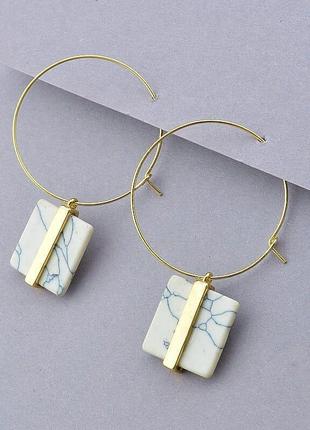 090996 серьги 'fashion' кахолонг