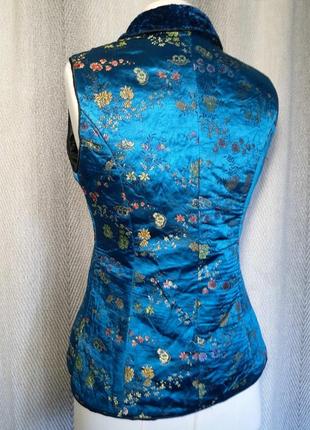 Женский жилет вышивка безрукавка жилетка утепленная этническая одежда китайская традиционная восточн4 фото