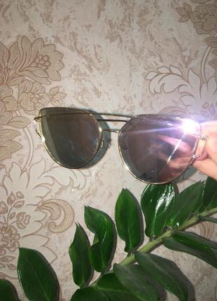 Зеркальные солнцезащитные очки5 фото