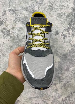 Мужские кроссовки adidas nite jogger boost core black stockx dark headbands 40-41-42-43-44-454 фото