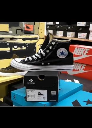 Кеди converse all star hi black m9160c