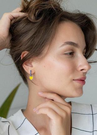 Сережки в патріотичних кольорах 💙💛