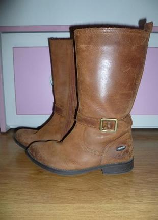 Кожаные сапоги кларкс 3