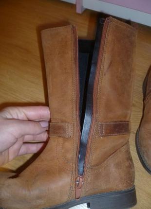 Кожаные сапоги кларкс 5