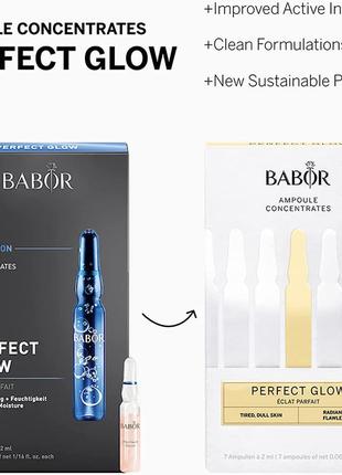 Набор babor ампулы new perfect glow сыворотка концентрат для сияния кожи ampoule concentrate 7 шт.2 фото