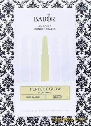 Набір babor ампули new perfect glow сироватка концентрат для сяяння шкіри ampoule concentrate 7 од.