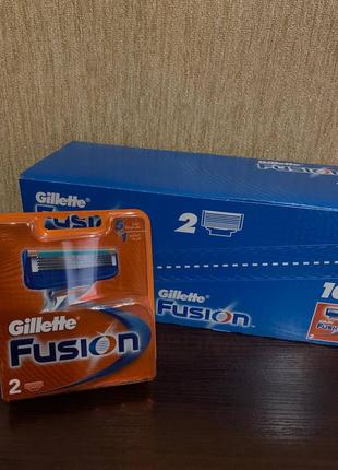 Змінні касети для гоління gillette fusion 2шт. в упаковці