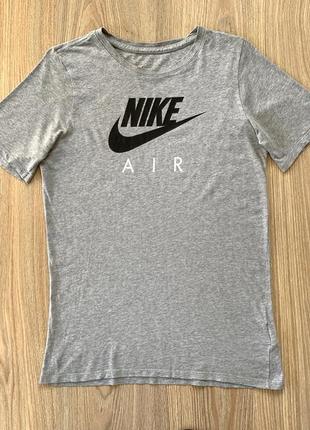 Подростковая оригинал хлопковая футболка nike air2 фото