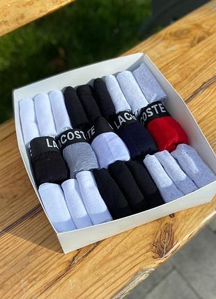 5 шт трусов lacoste black  + 18 пар носков