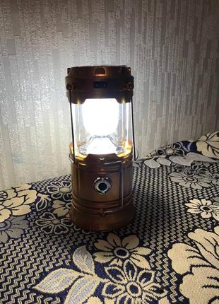 Ліхтар фонарь кемпінг сонячна панель