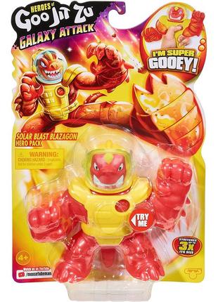 Іграшка-тягучка goojitzu galaxy attack solar blast blazagon moose toys гуджітсу серія галактична атака – блазагон2 фото