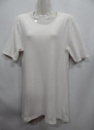 Футболка щільна подовжена жіноча трикотажна бавовна esge 52-54 р. 011фм (только в указанном размере, только 1)