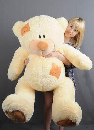 Плюшевий ведмедик 150 см коричневий "гріша" великий плюшевий ведмідь, велика м'яка іграшка плюшевий ведмедик 1,5 м2 фото