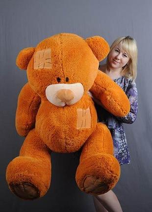 Плюшевий ведмедик 150 см коричневий "гріша" великий плюшевий ведмідь, велика м'яка іграшка плюшевий ведмедик 1,5 м3 фото