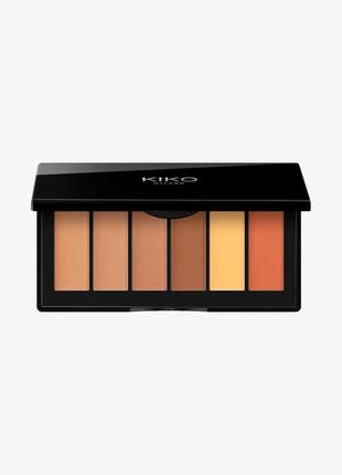 Kiko milano палітра корексорів для обличчя smart concealer palette 03