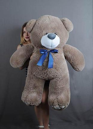Плюшевий ведмедик 140 см коричневий "веня" великий плюшевий ведмідь, велика м'яка іграшка плюшевий ведмедик9 фото