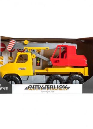 Игрушечный автокран "city truck" 39366 со стрелой2 фото