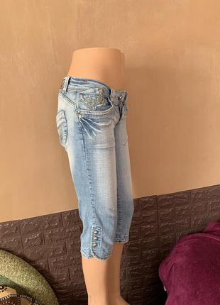 Бріджі довгі шорти джинсові