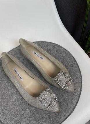 Оригінальні туфлі manolo blahnik hangisi ballerina shoes