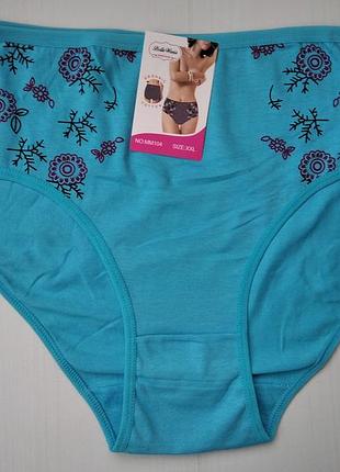 Женские трусики belle weeir хлопок голубой xxl 50\52 104