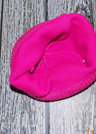 Флисовая шапка для девочки 4-6 лет, 52-53 см4 фото