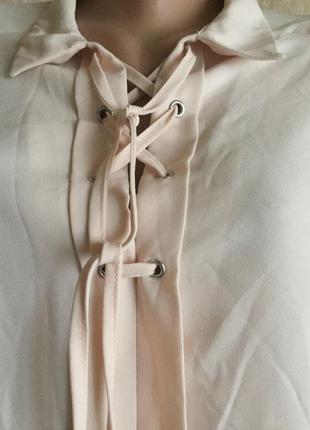 Пудровая блузка2 фото