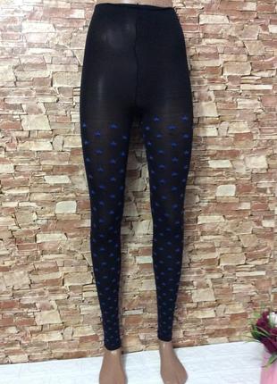 Лосины р.48-50 80ден женские микрофибра звезды безразмерные велосипедки
