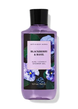 Гель для душа bath and body works blackberry & basil