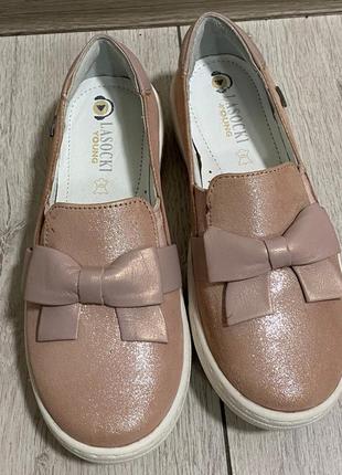 Сліпони (мокасини) для дівчинки р.31