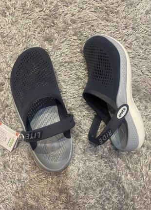 Мужские кроксы crocs literide clog 360 navy/blue gray