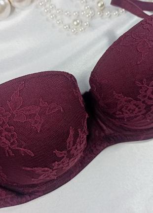 Кружевной бюстгальтер балконет без бретель анжелика h&amp;m