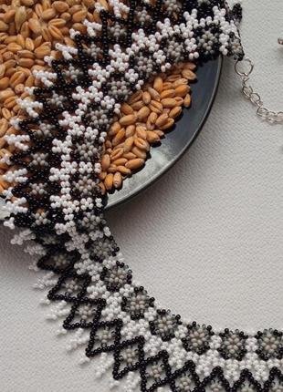 Гердан силянка, прикраса з бісеру