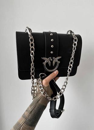 Жіноча сумка pinko classic love bag black/silver