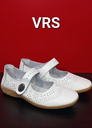 Шкіряні літні жіночі туфлі vrs
