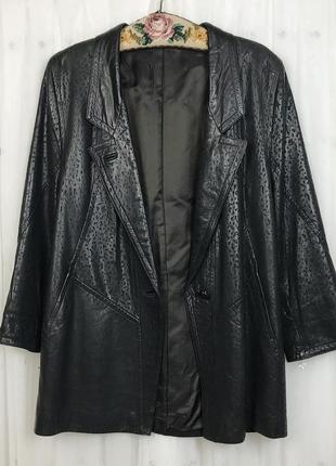 Винтажный кожаный жакет пиджак из натуральной кожи винтаж7 фото